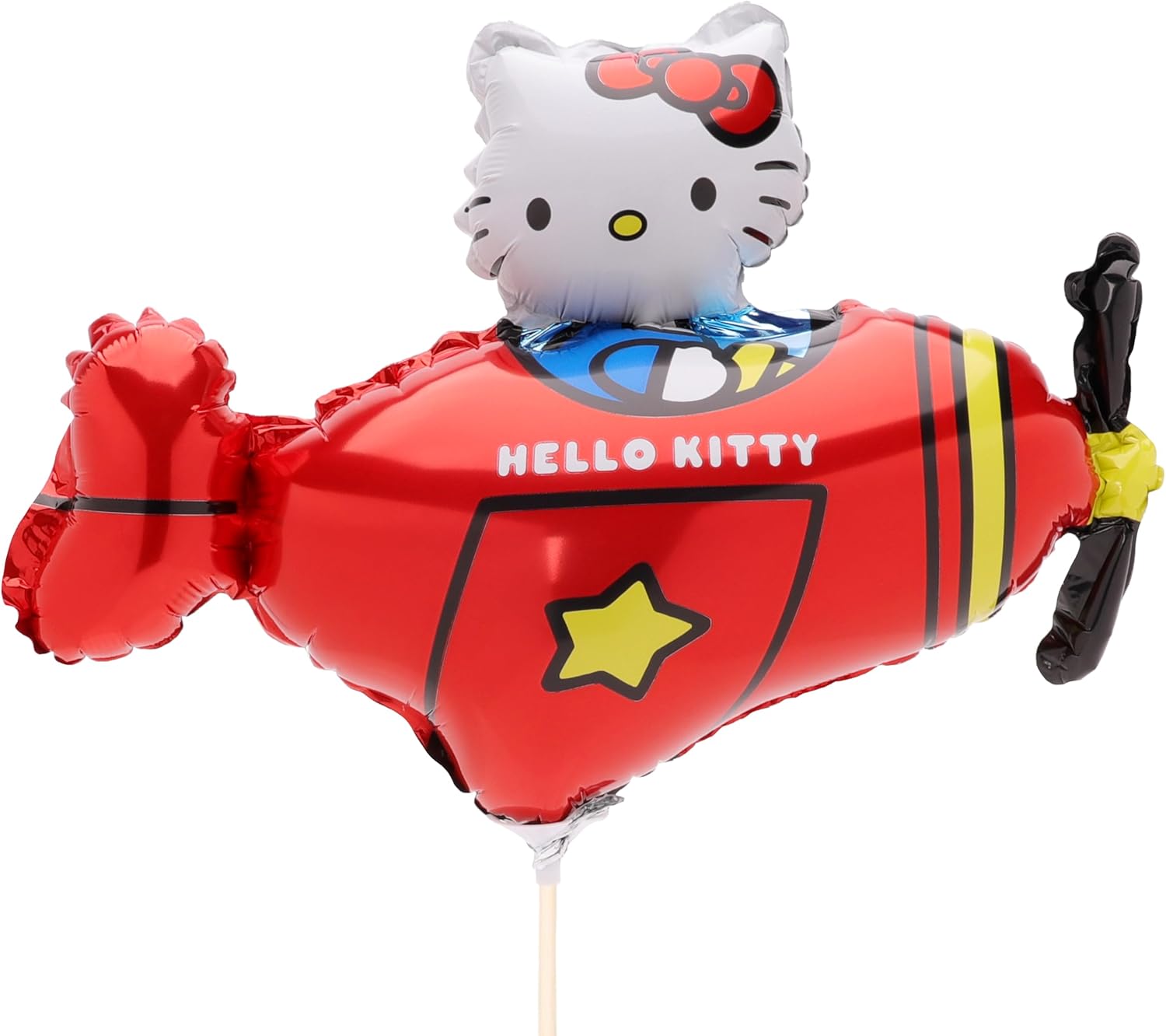 Toyland® Pack Of 20 - Hello Kitty Mini Foil Character Balloons - Sticks And Cups Included - Birthday Party Decorations - Image 5