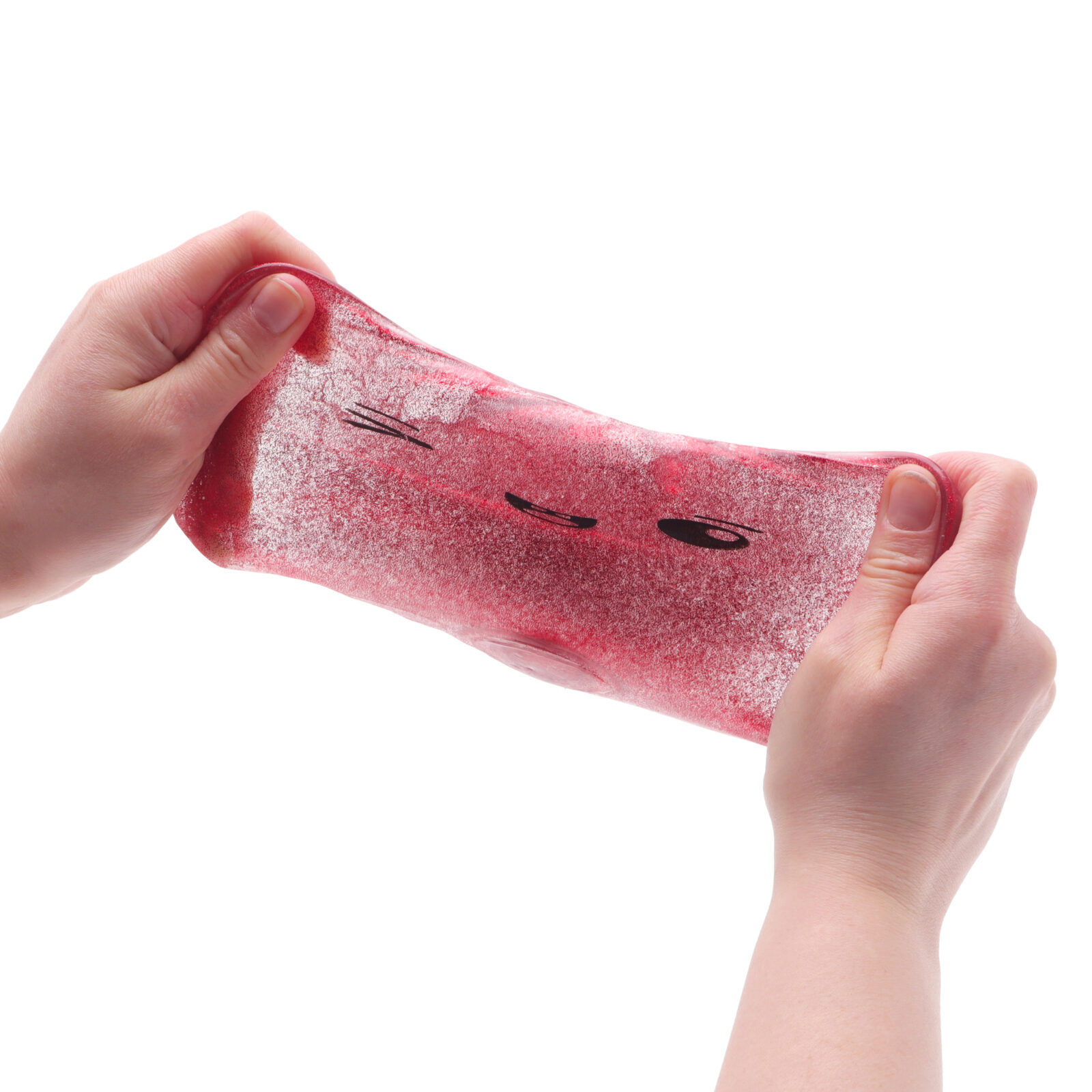 Toyland® Shiny Red Squishy Bao Dumpling Sensory Fidget Toy with Plastic Steamer Box - Squeeze Toys for Kids - Ages 3+ - Image 6