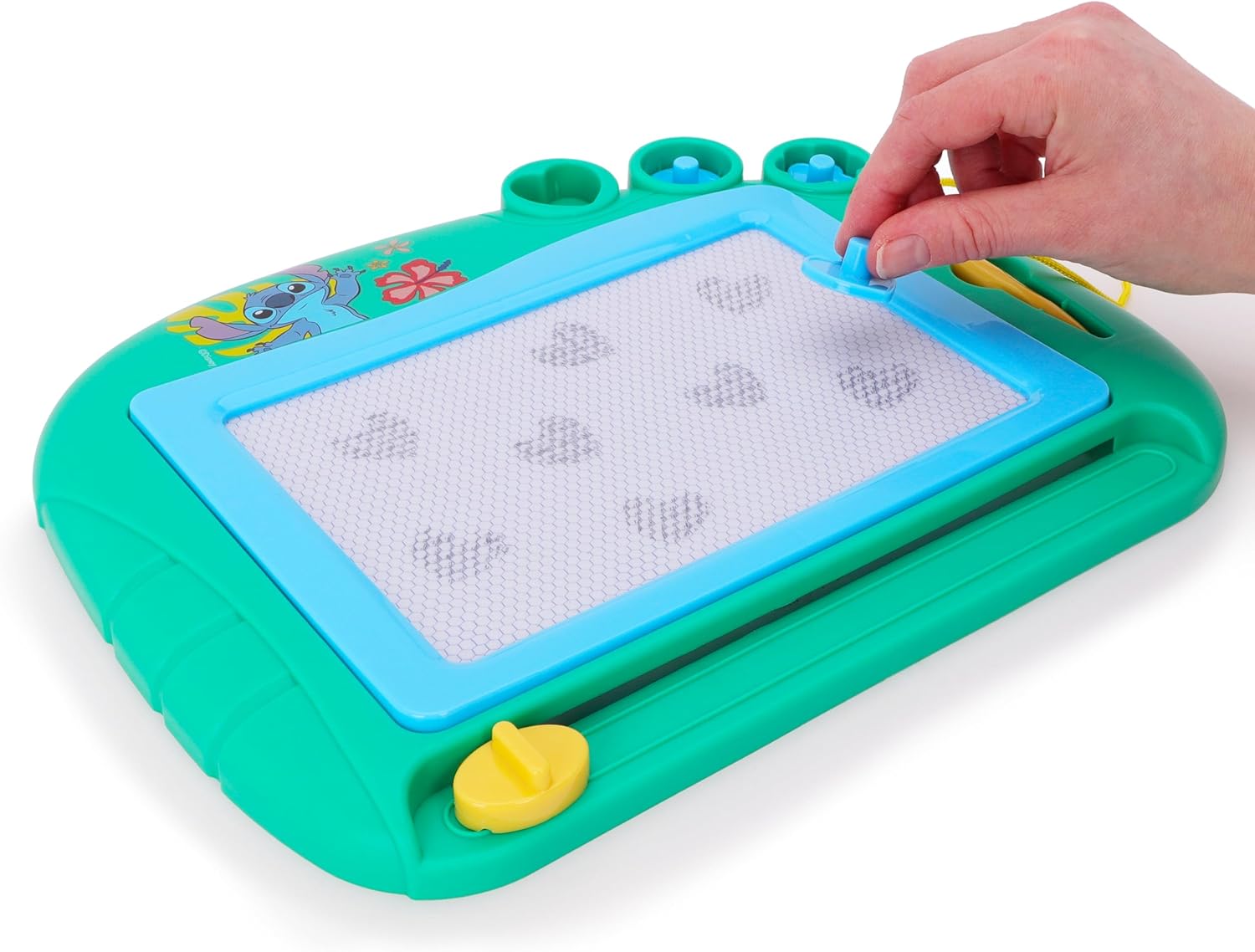 Toyland® Disney Stitch Magnetic Drawing Board - Includes 1x Attached Stylus Pen & 3 x Shape Stamp Accessories - Mess Free Doodle Pad - Educational Learning Toy - Image 8
