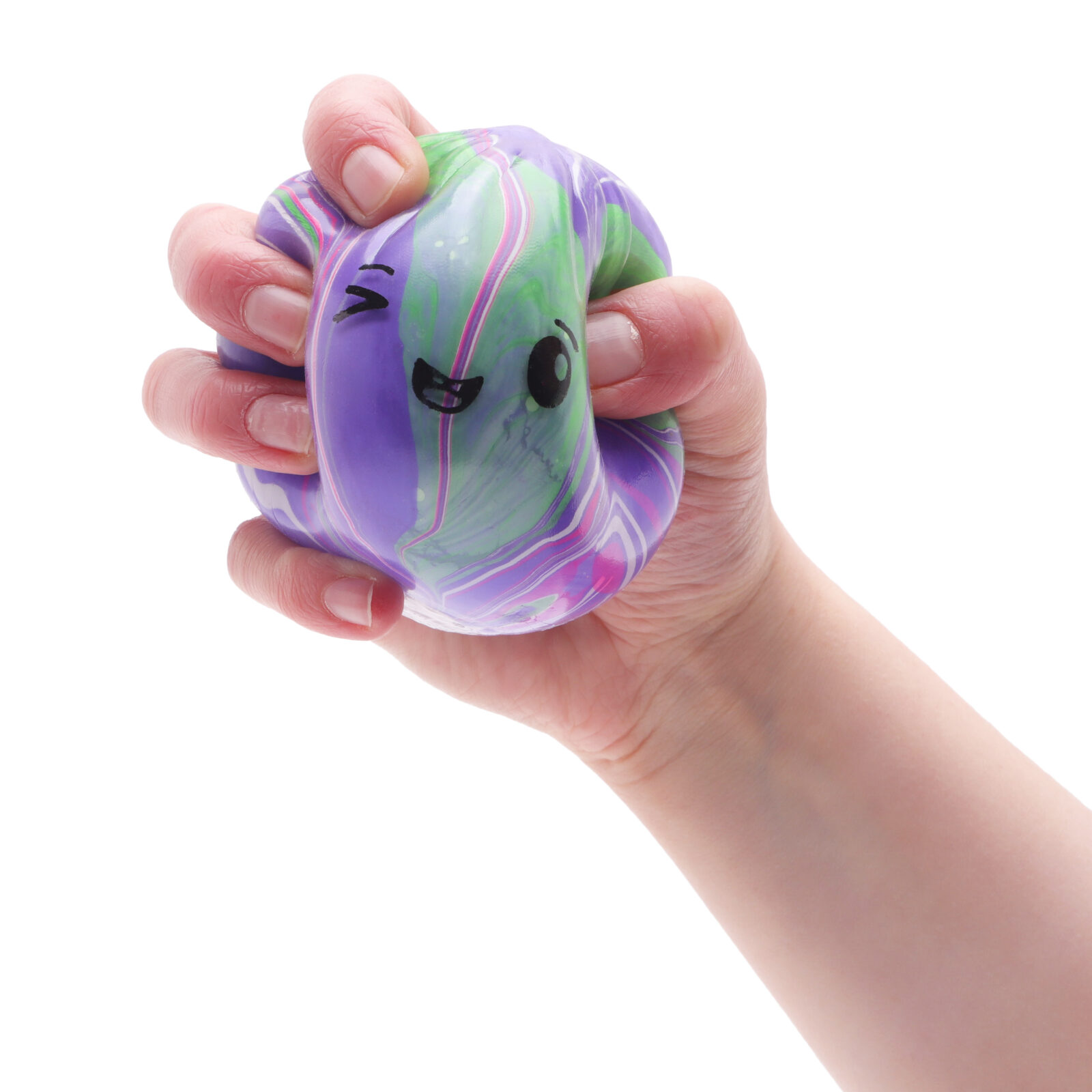 Toyland® Marble Design Squishy Bao Dumpling Sensory Fidget Toy with Plastic Steamer Box - Squeeze Toys for Kids - Ages 3+ - Image 4