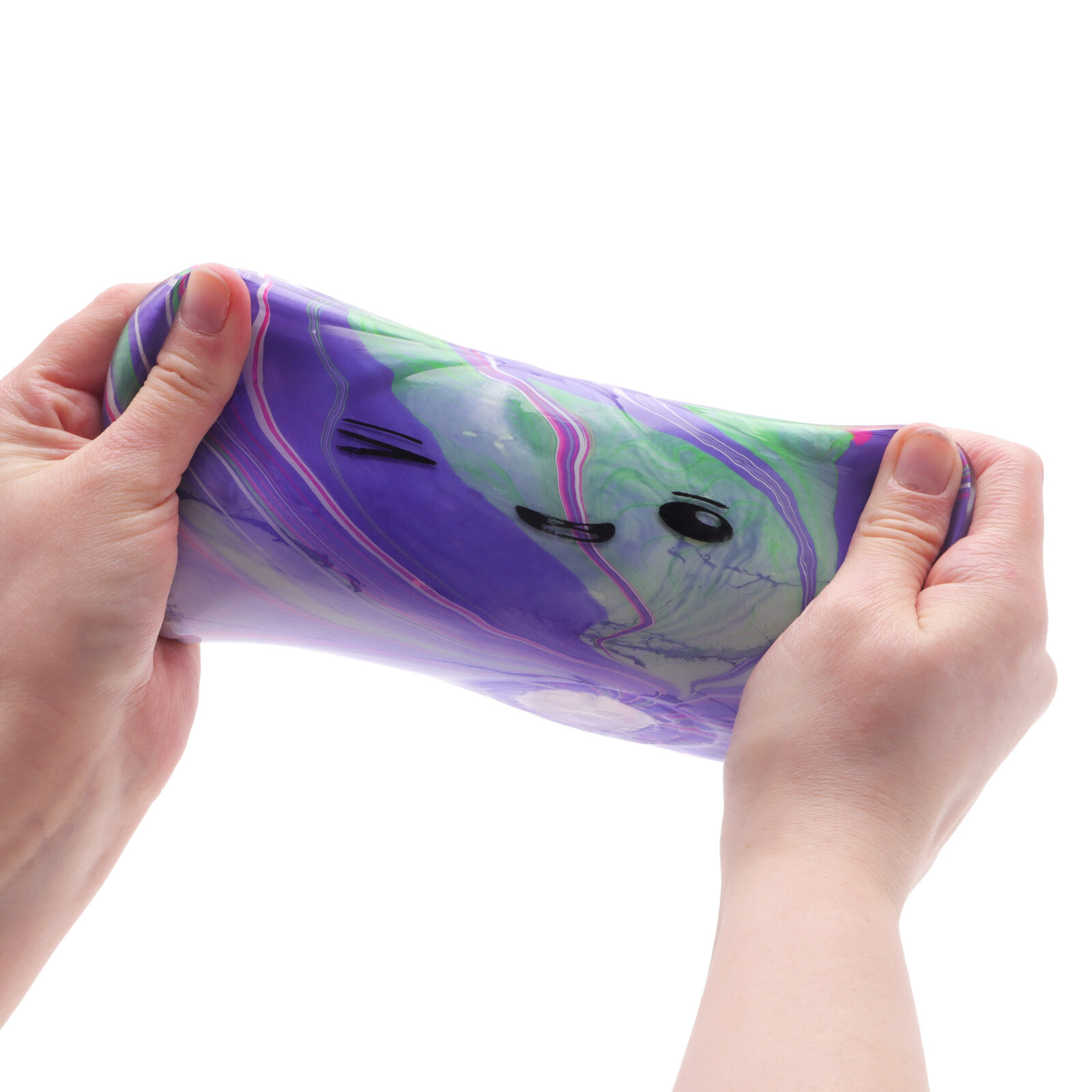 Toyland® Marble Design Squishy Bao Dumpling Sensory Fidget Toy with Plastic Steamer Box - Squeeze Toys for Kids - Ages 3+ - Image 5