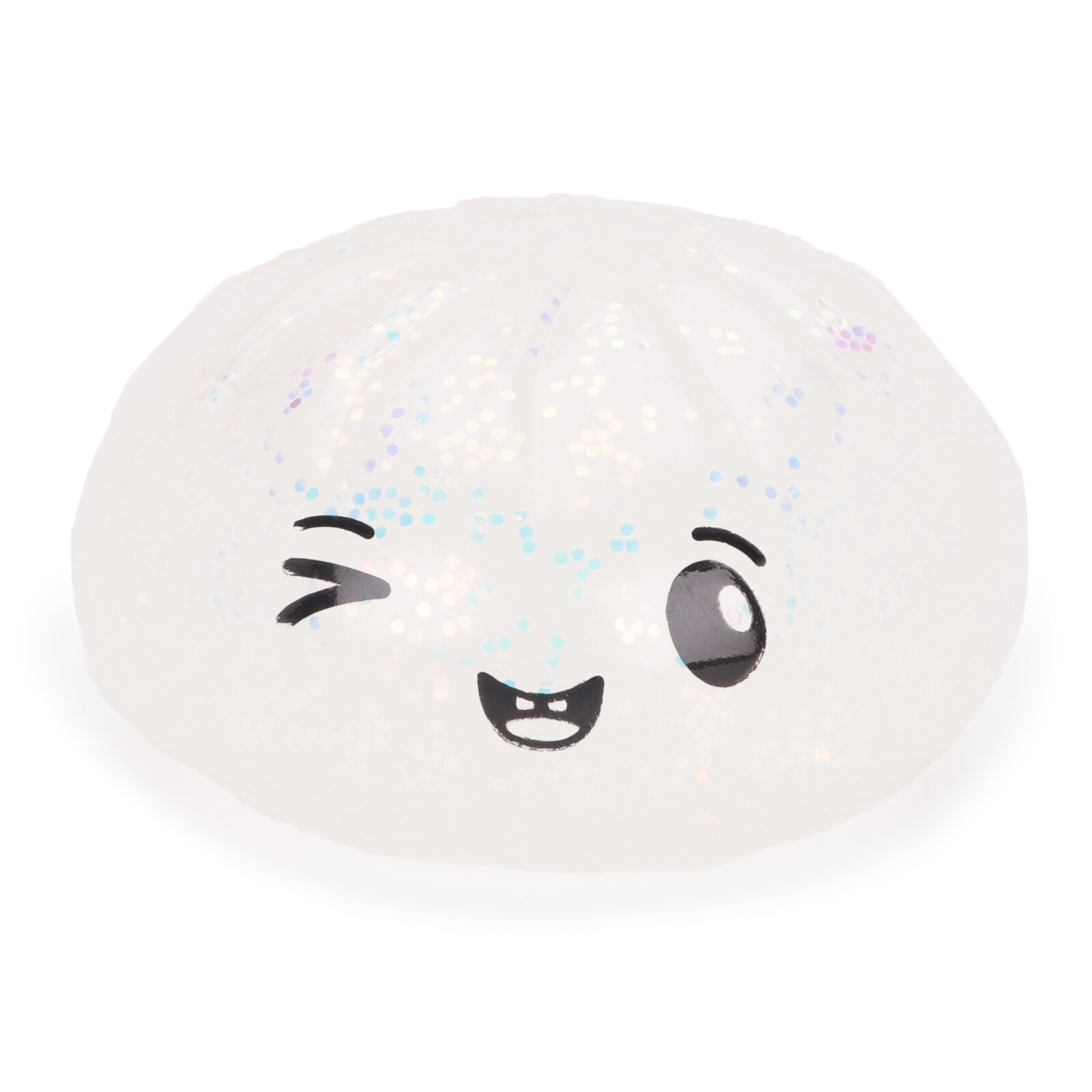 Toyland® Iridescent Glitter Squishy Bao Dumpling Sensory Fidget Toy with Plastic Steamer Box - Squeeze Toys for Kids - Ages 3+ - Image 3