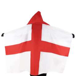 Toyland® England Flag Football Rugby Supporters Cape Adult Size - St George's, Euros & World Cup - English Party Decorations Red