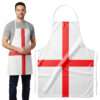 Toyland® 92cm (36") England St. George’s Cross Apron - Patriotic, Cooking & BBQ Accessory - Sports Fans & English Supporters - World Cup, Euros & Fancy Dress - One Size for Unisex Adults