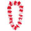 Toyland® 84cm (33”) Red And White England Flower Lei - Unisex Adult Hawaiian Style Garland - World Cup, Euros, St George's Day, Sports Celebrations, Festival & Fancy Dress Accessory - One Size