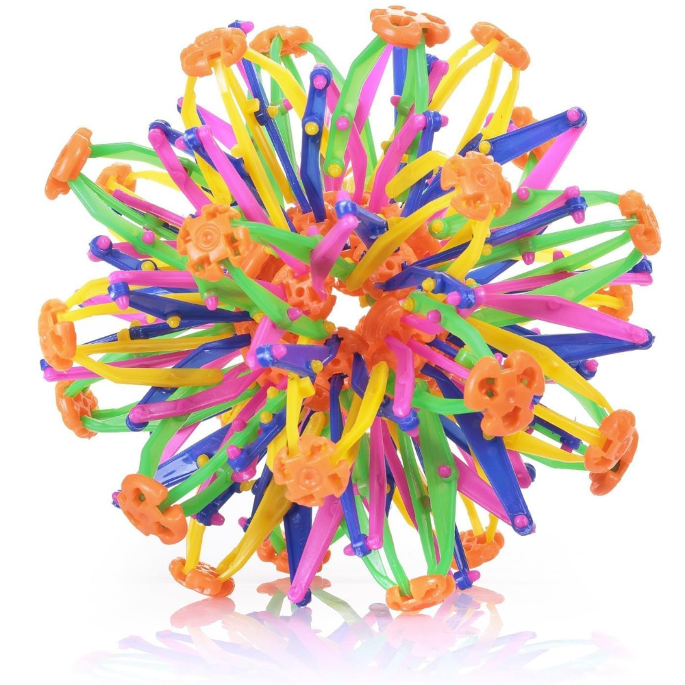 Toyland® 17cm (7") Rainbow Magic Expanding Millenium Ball - Colourful, Fun and Interactive Transforming Sphere Fidget Toy for Kids and Adults - Ages 3+