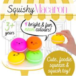 Alternative view of Toyland® Cute Neon Squishy Macaron Sensory Fidget Toy - 1 Chosen At Random - Squeeze Toys for Kids - Ages 3+