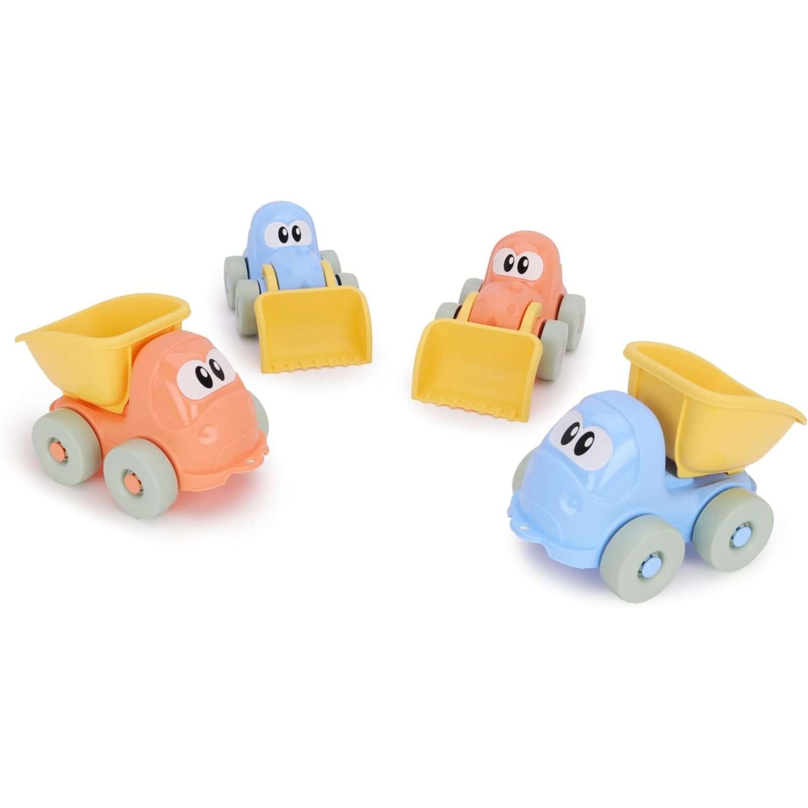 Toyland® Pack of 2-21cm (8“) Front Loader & Dump Truck Toy Vehicle Set - Toddler Construction Toys - Beach & Sandpit Accessories - 18+ Months - Image 4
