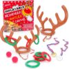 Toyland® Inflatable Reindeer Antler Hoop Ring Toss Game - Winners Medal Prizes - Kids & Adults Festive Family Fun & Games - Christmas Office Party Celebrations