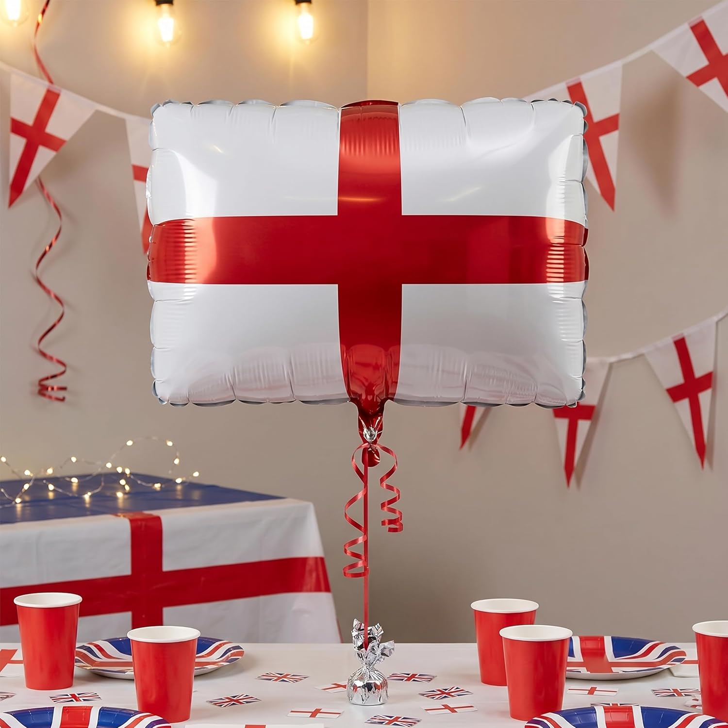 Toyland® 55cm (22") Large St George England Flag Foil Balloon - Euro & World Cup Decorations - Image 2