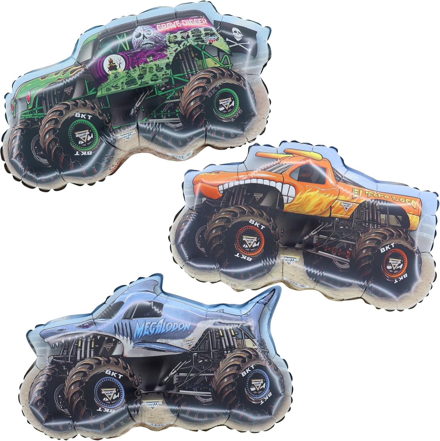 Toyland® Pack Of 20 - Monster Jam Mini Balloons - Sticks And Cups Included - Image 3