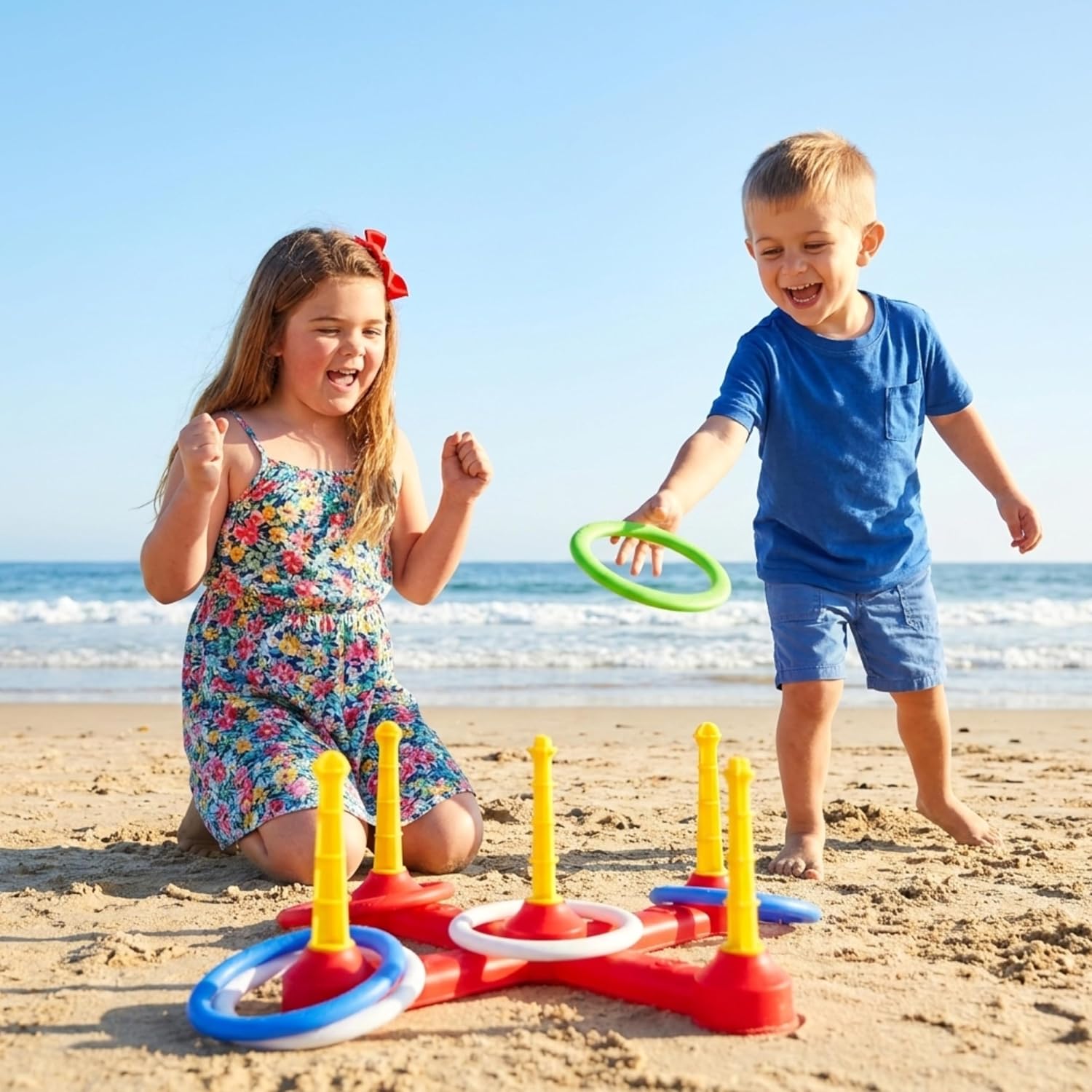 Toyland® 50cm (20") Ring Toss Game – Lightweight Outdoor Garden Toy - Image 3