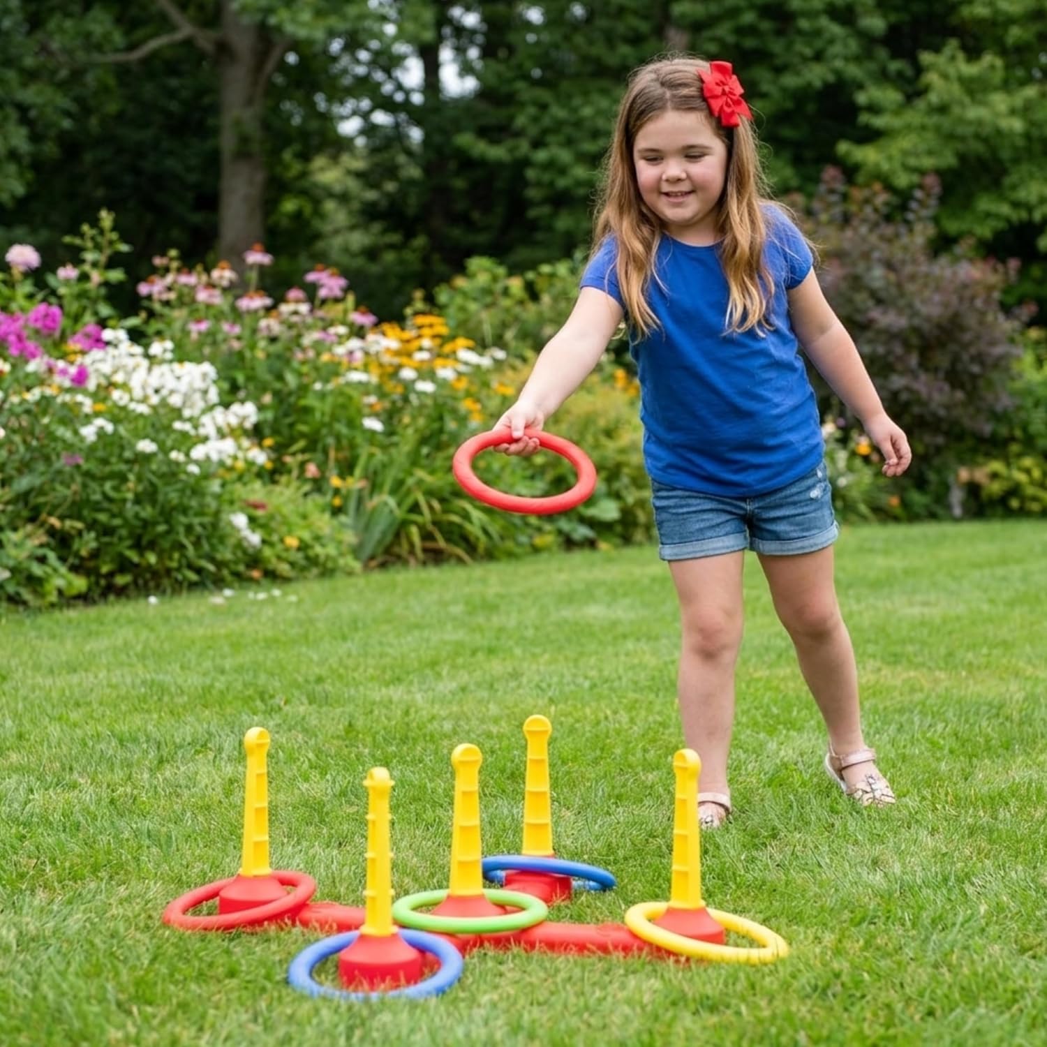 Toyland® 50cm (20") Ring Toss Game – Lightweight Outdoor Garden Toy - Image 5