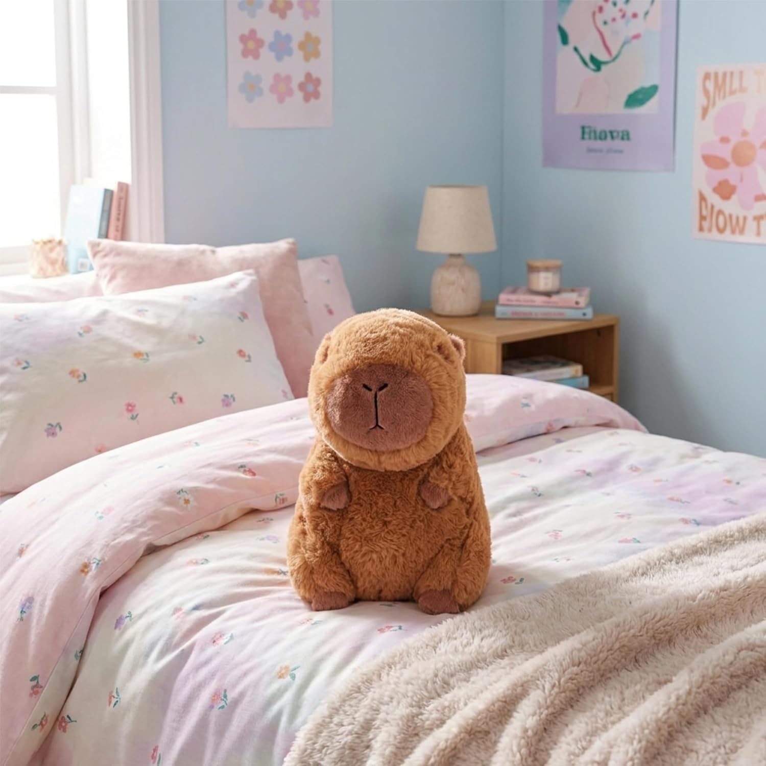 Toyland® 20cm (8“) Super Soft & Snuggly Capybara Plush Toy - Stuffed Fluffy Animal Companion for Kids - Suitable from Birth - Image 5