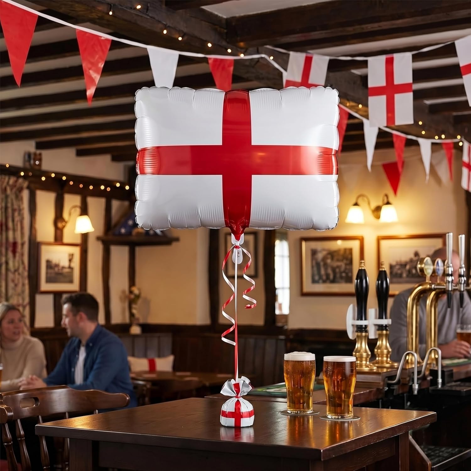 Toyland® 55cm (22") Large St George England Flag Foil Balloon - Euro & World Cup Decorations - Image 6
