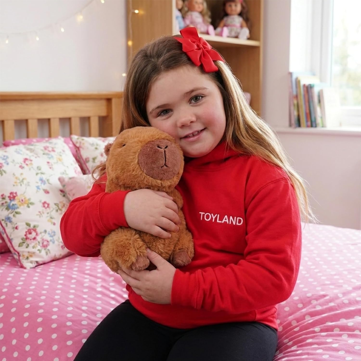 Toyland® 20cm (8“) Super Soft & Snuggly Capybara Plush Toy - Stuffed Fluffy Animal Companion for Kids - Suitable from Birth - Image 7