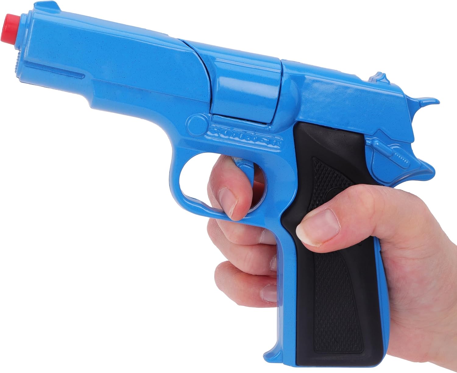 Toyland® 17cm (7”) Blue Die-Cast Metal Command Toy Pistol with Holster - Action Role Play Set for Kids - Fancy Dress Accessories - Image 8