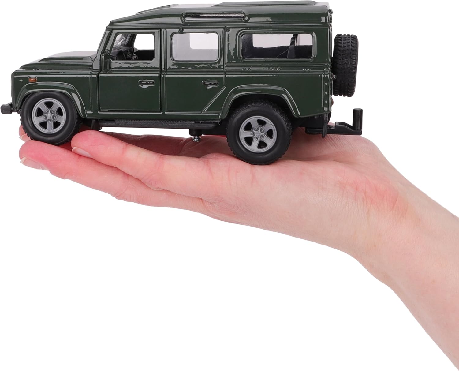 Toyland® 26cm (10”) Land Rover with Horse Trailer & 2 Horses - Die-Cast Metal 4x4 Vehicle Playset - Pull-Back Action Movement & Opening Doors - Suitable for Ages 3+ - Image 8