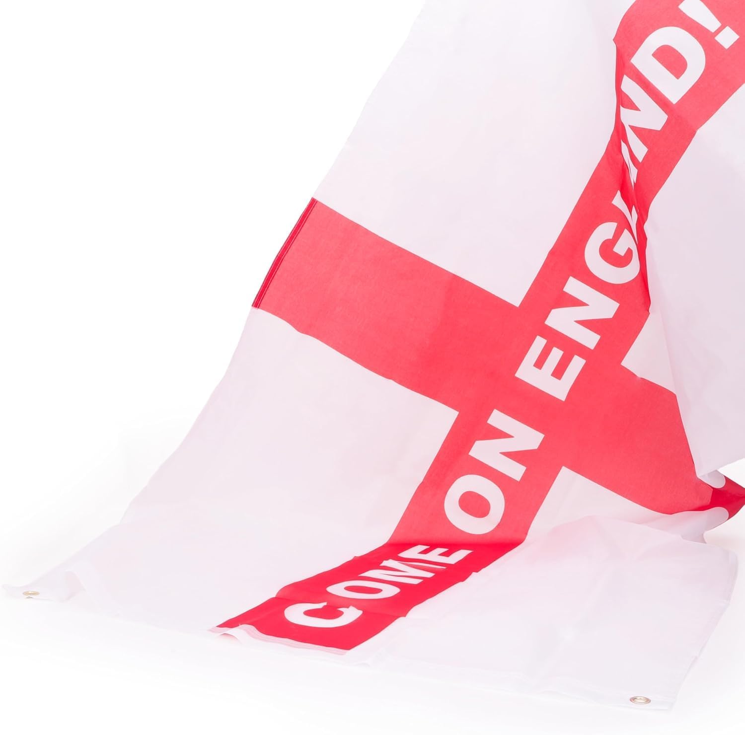 Toyland® 5ft X 3ft (150cm X 91cm) St George’s Cross Red & White “Come On England!” Flag - World Cup, Euros, Sports Celebrations & English Party Decorations - Football Fans & Supporters Accessories - Image 4
