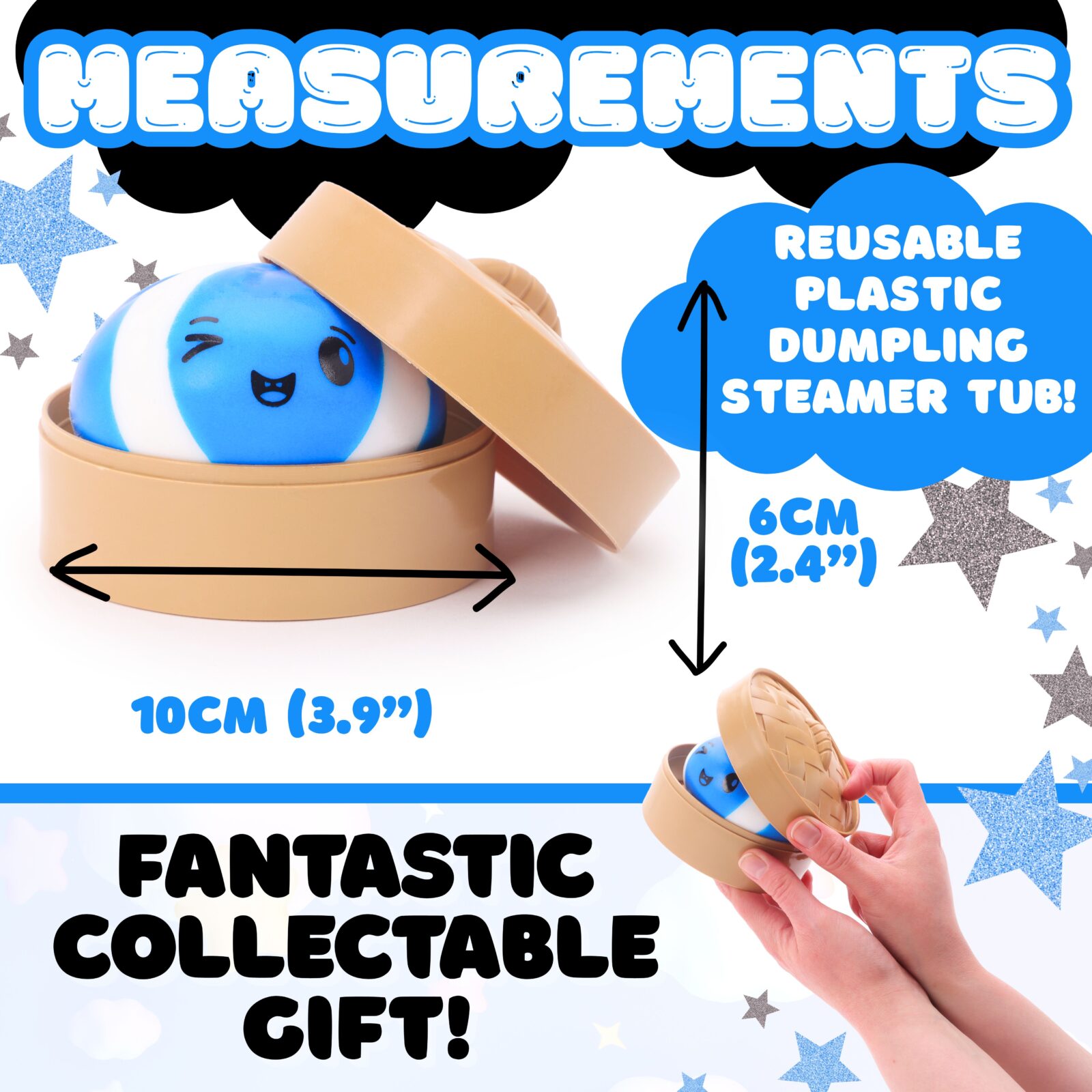 Toyland® Scotland Flag Squishy Bao Dumpling Sensory Fidget Toy, Squeeze Toy - Image 3