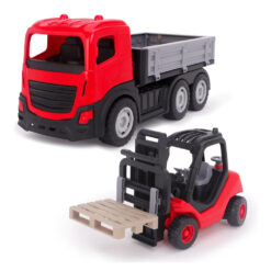 Toyland® 1:16 Scale Tipping Trailer With Mini Forklift Truck Playset