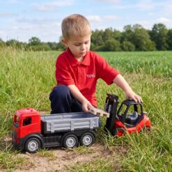 Alternative view of Toyland® 1:16 Scale Tipping Trailer With Mini Forklift Truck Playset