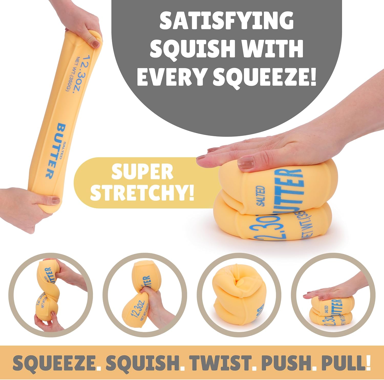Toyland® 12.3oz (350g) Large Slow Rising Squishy Butter - Sensory Squeeze Toy - Image 8